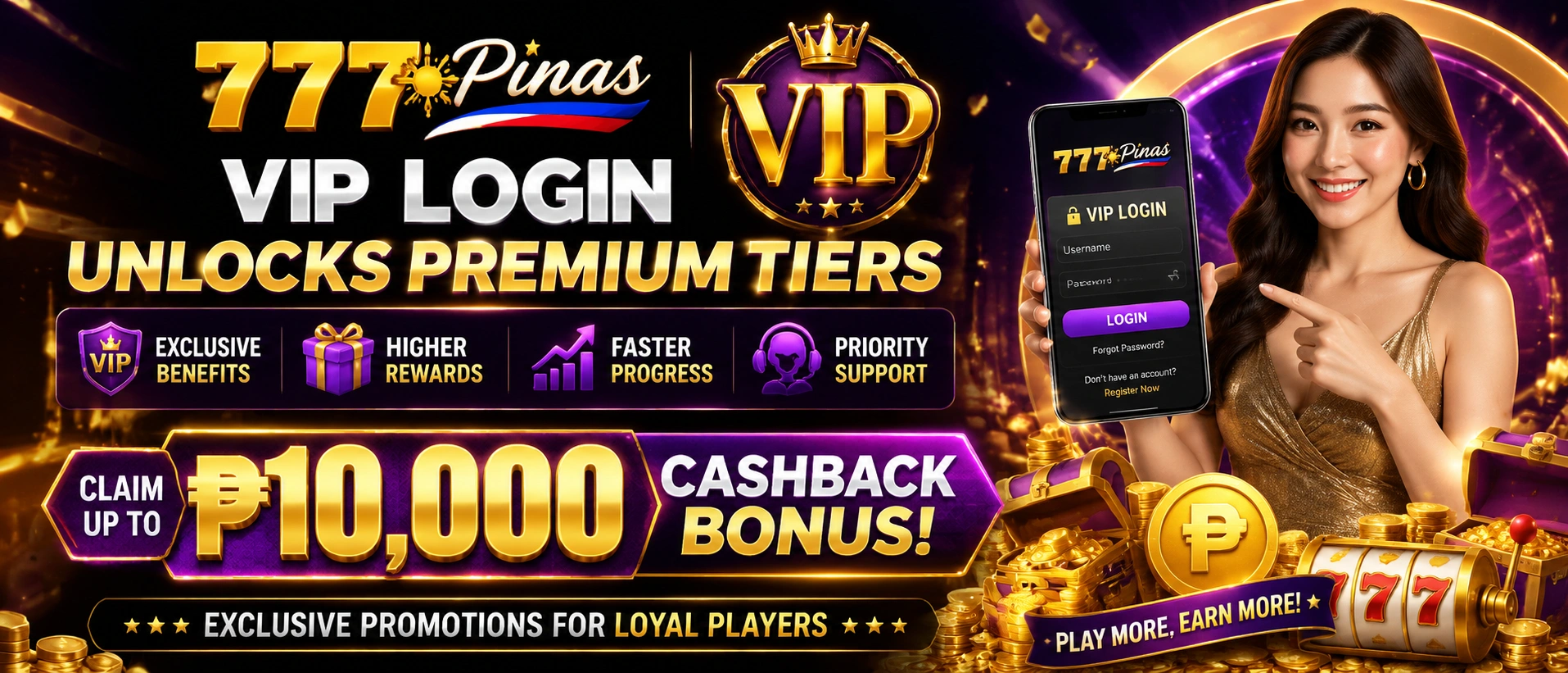 777PINAS banner on 777pinas.fun for FAQ and support reading