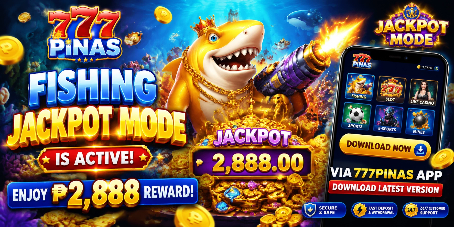 777PINAS Fishing bonus highlight