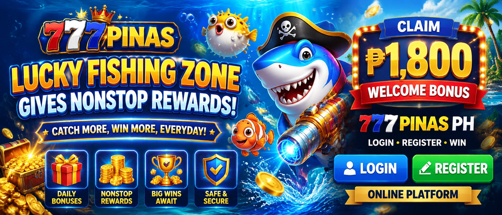 777PINAS Fishing Games With Arcade-Style Rewards banner