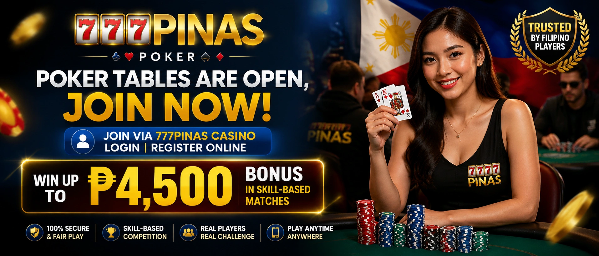 777PINAS card games banner