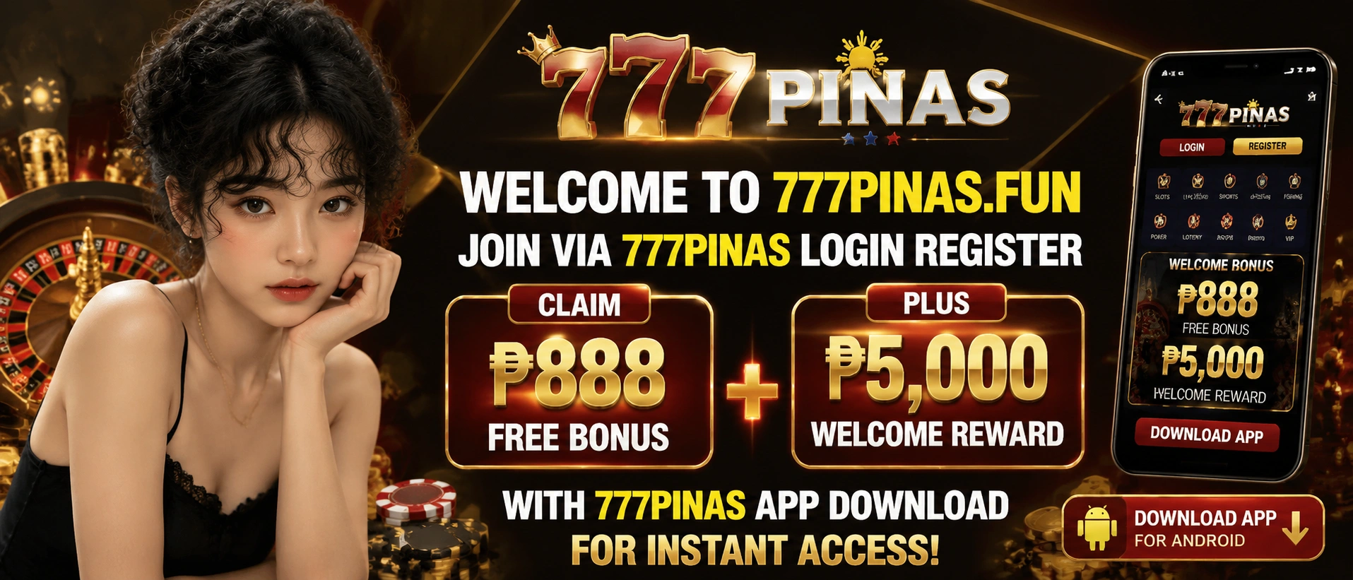 777PINAS Slots Machine main visual